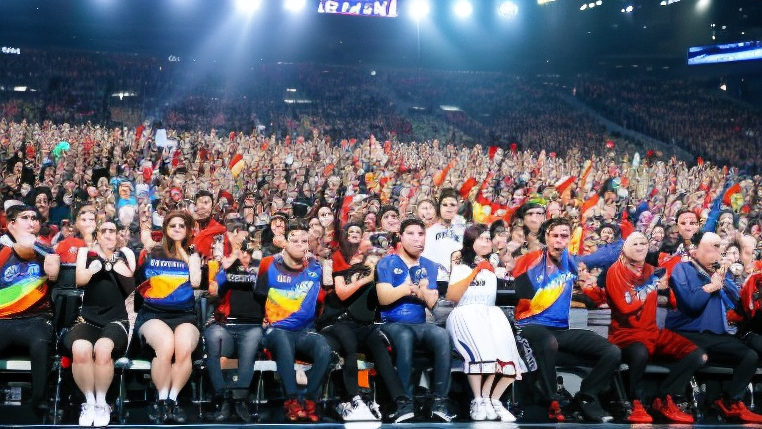 包含足球比赛场面高潮迭起，球员们斗志昂扬的词条