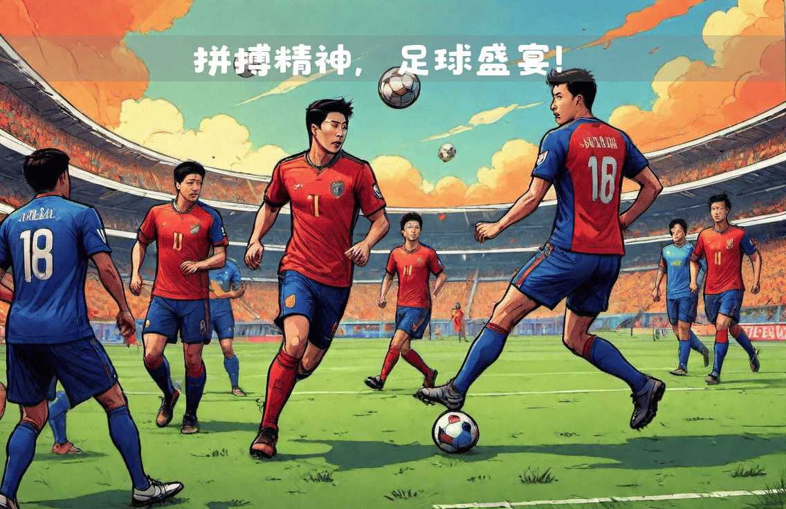 足球赛场上球员的拼搏精神令人感动