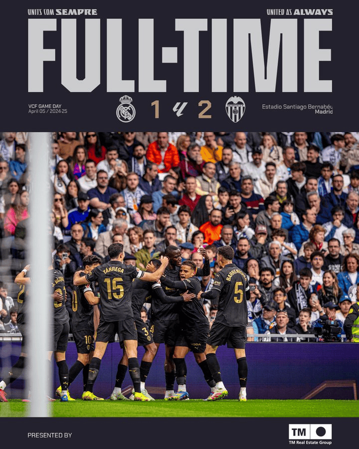 皇马主场不敌巴伦西亚，连续两轮失分